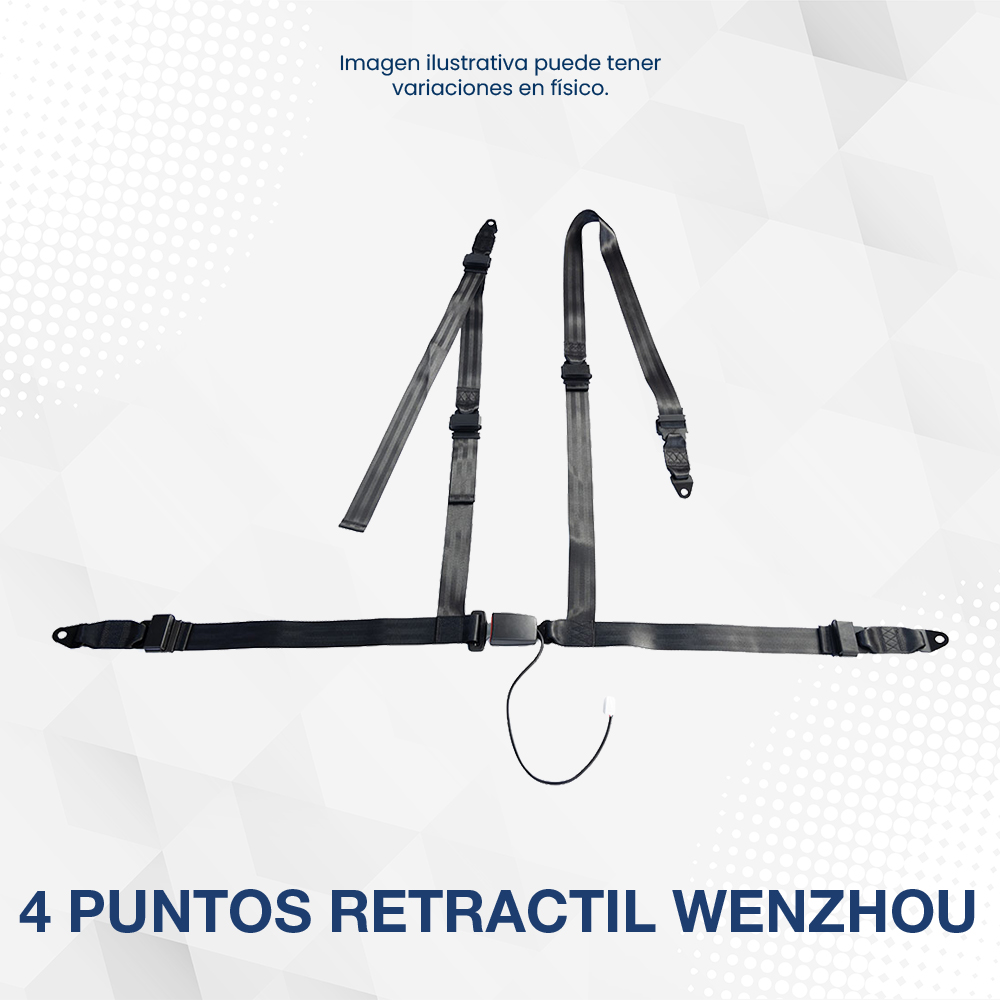 Cinturón 4 puntos Retráctil Wenzhou